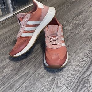 Pink adidas sneakers